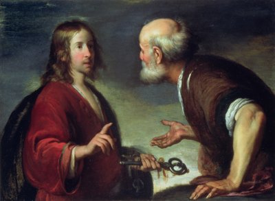 Die Übergabe der Schlüssel an St. Peter von Bernardo Strozzi